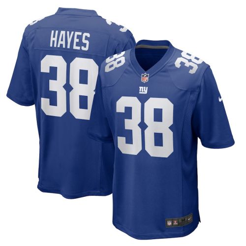 Kaleb Hayes 38 New York Giants Game Men Jersey - Royal