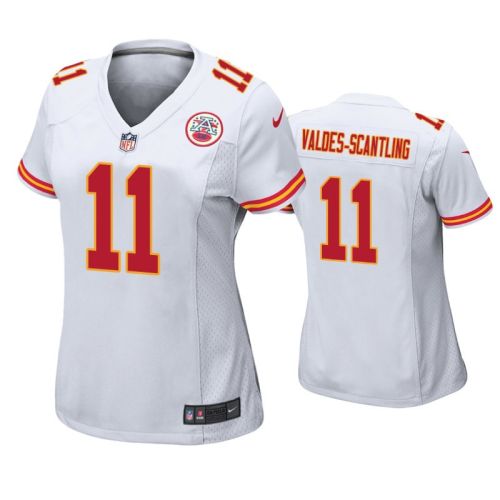 Marquez Valdes-Scantling 11 Kansas City Chiefs Women Game Jersey - White Jersey