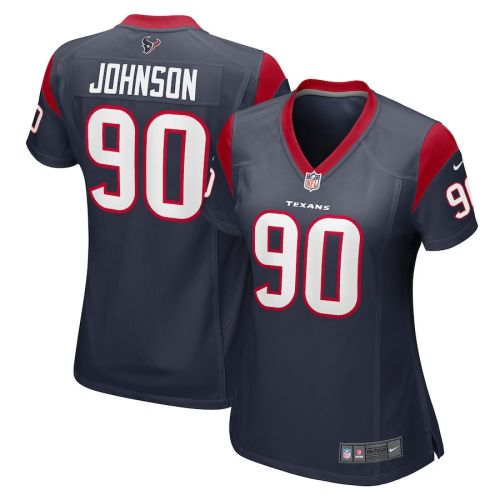 Jaleel Johnson Houston Texans Women's Player Game Jersey - Navy