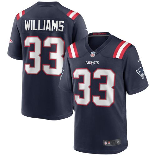 Joejuan Williams 33 New England Patriots Men Game Jersey - Navy