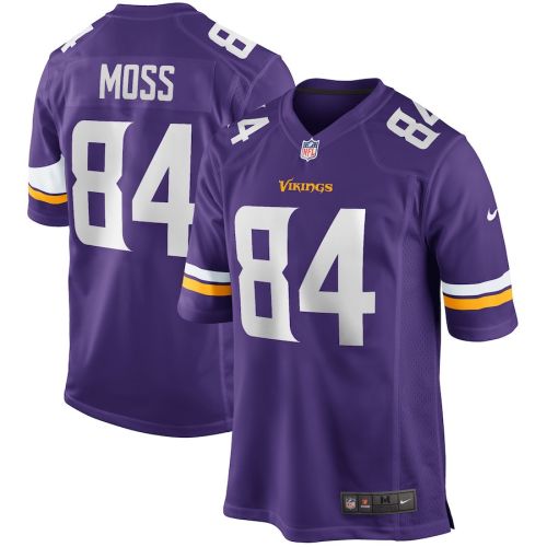 Randy Moss 84 Minnesota Vikings Men Game Retired Jersey - Purple