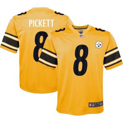 Kenny Pickett 8 Pittsburgh Steelers Youth Inverted Game Jersey - Gold