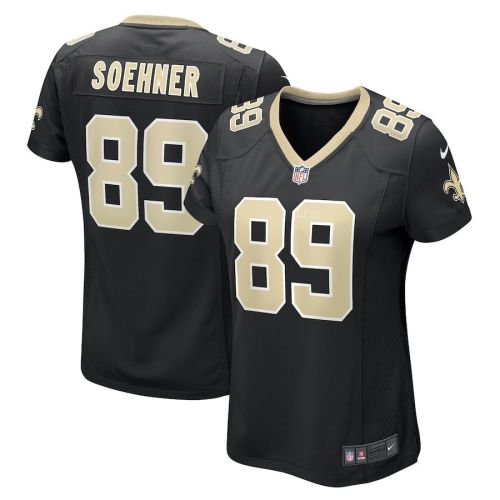 Dylan Soehner 89 New Orleans Saints Women's Game Jersey - Black