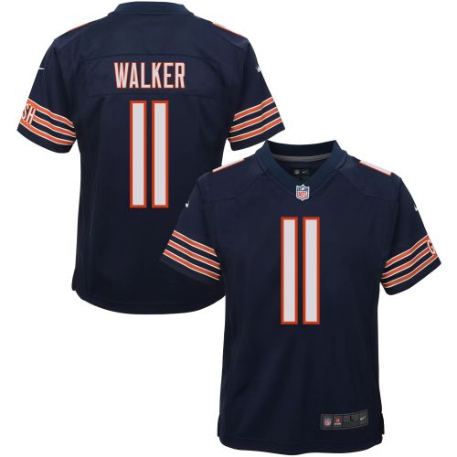 P.J. Walker 11 Chicago Bears Youth Game Jersey - Navy