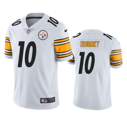 Pittsburgh Steelers Mitchell Trubisky 10 White Vapor Limited Jersey