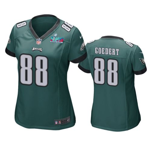 Dallas Goedert 88 Philadelphia Eagles Super Bowl LVII Game Jersey - Women Green