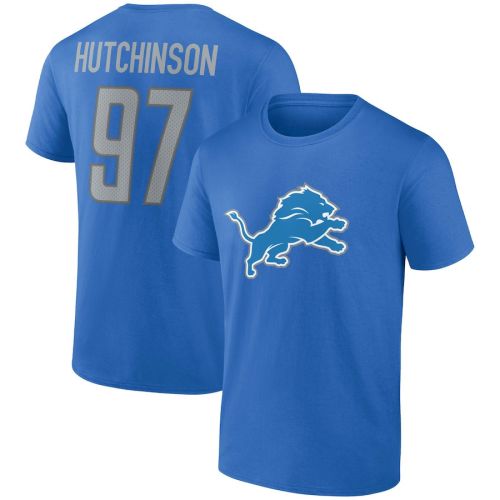 Aidan Hutchinson 97 Detroit Lions Unisex T-shirt - Blue