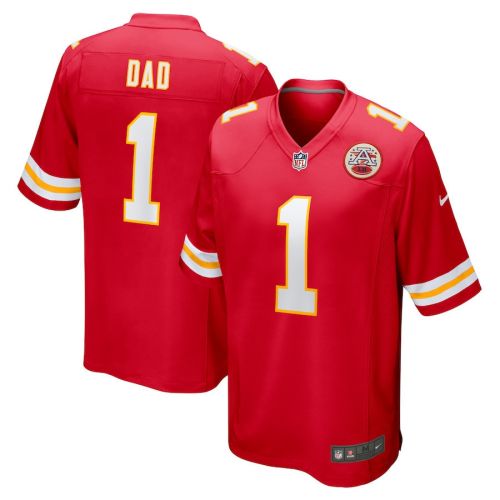 Number 1 Dad Kansas City Chiefs Game Men Jersey - Red