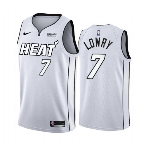 Miami Heat Kyle Lowry White Hot 2022 Playoffs 7 Jersey