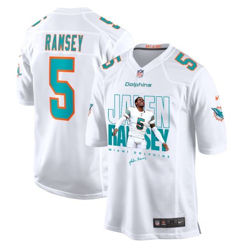 Jalen Ramsey 5 Signed Miami Dolphins Game Men Jersey - White