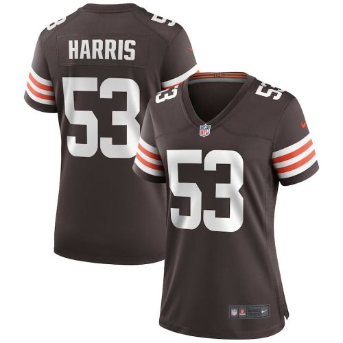 Nick Harris 53 Cleveland Browns Women's Game Player Jersey - Brown