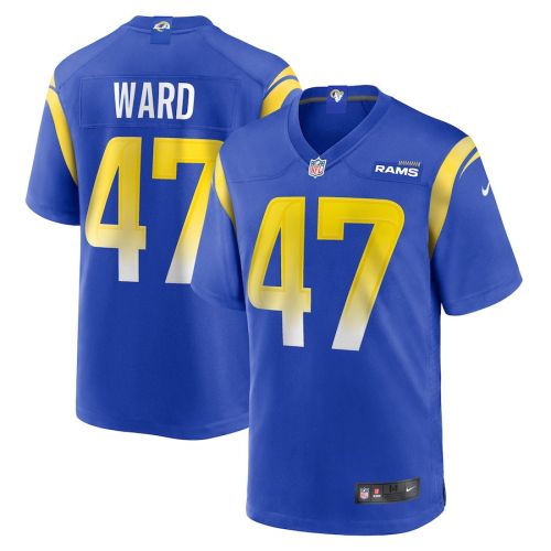 Alex Ward 47 Los Angeles Rams Game Men Jersey - Royal