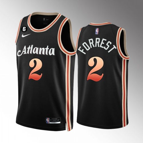 Atlanta Hawks Trent Forrest 2 2022-23 City Edition Black Jersey Swingman