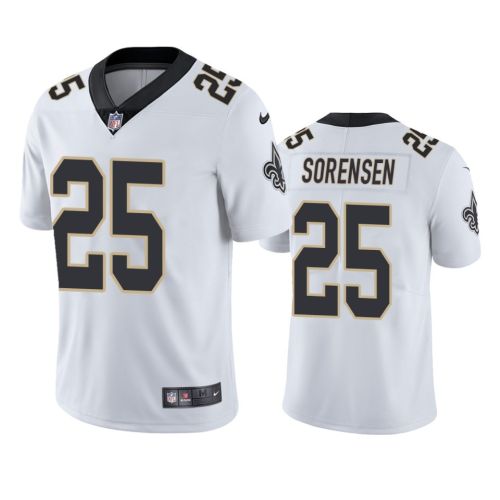 Men's JerseyNew Orleans Saints Daniel Sorensen 25 White Vapor Limited Jersey