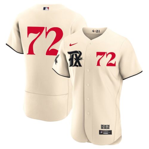 Jonathan Hernández 72 Texas Rangers 2023 City Connect Flex Base Elite Jersey - Cream