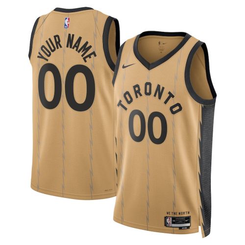 Toronto Raptors 2023/24 City Edition Swingman Custom Jersey - Gold