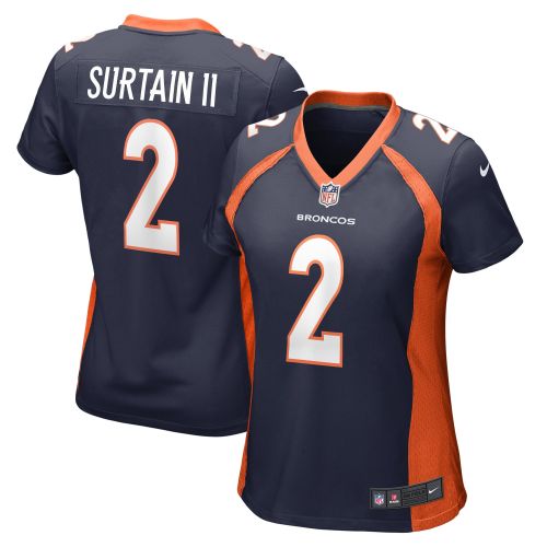 Patrick Surtain II 2 Denver Broncos Women's Home Game Jersey - Navy