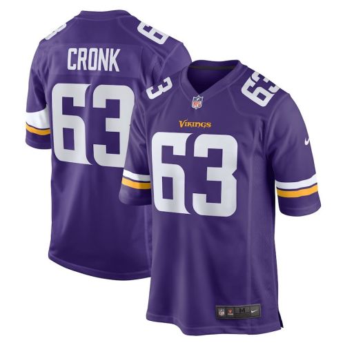 Coy Cronk 63 Minnesota Vikings Team Game Men Jersey - Purple