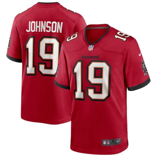 Keyshawn Johnson 19 Tampa Bay Buccaneers Men Game Retired Jersey - Red