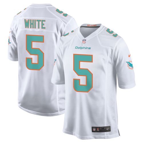 Mike White 5 Miami Dolphins Men Game Jersey - White