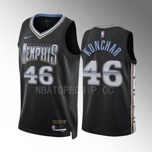 Memphis Grizzlies John Konchar 46 2022-23 City Edition Black Jersey Swingman