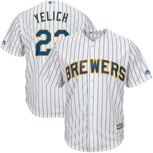 Christian Yelich Milwaukee Brewers Big And Tall Alternate Cool Base Player Jersey - White