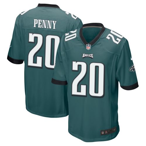 Rashaad Penny 20 Philadelphia Eagles Men Game Jersey - Midnight Green