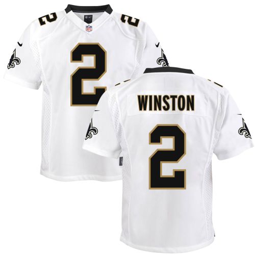 Jameis Winston 2 New Orleans Saints Youth Game Jersey - White