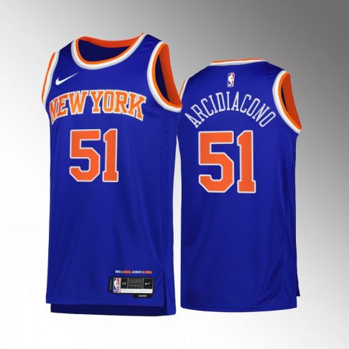 Ryan Arcidiacono 51 New York Knicks Blue Jersey 2022-23 Icon Edition Swingman