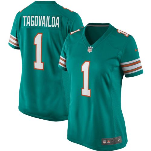 Tua Tagovailoa Miami Dolphins Women's Alternate Game Jersey - Aqua Jersey