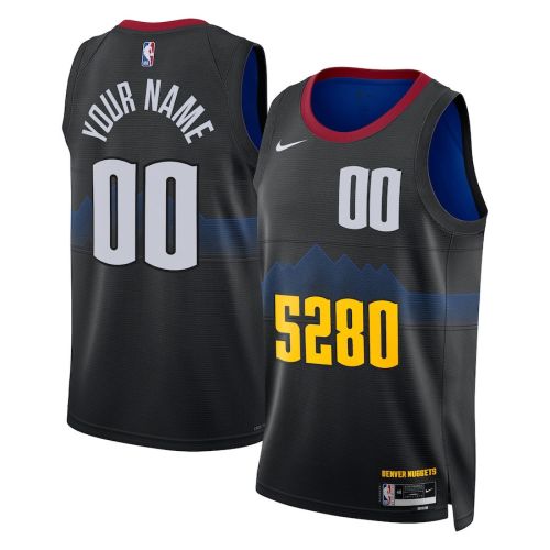 Denver Nuggets 2023/24 City Edition Swingman Custom Jersey - Black