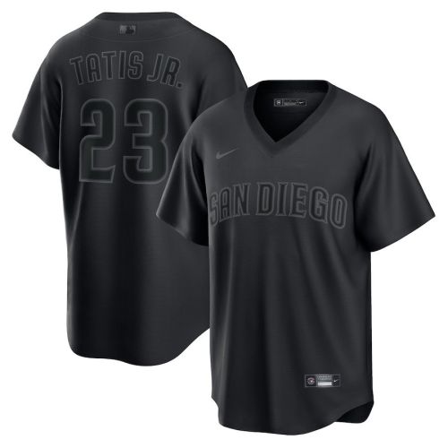 Fernando Tatis Jr. 23 San Diego Padres Pitch Black Fashion Player Jersey - Black