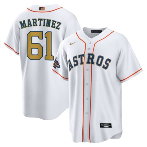 Seth Martinez 61 Houston Astros 2023 Men Jersey - White/Gold