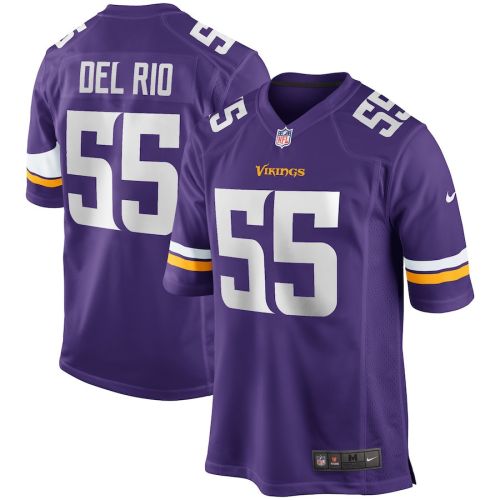 Jack Del Rio 55 Minnesota Vikings Men Game Retired Jersey - Purple