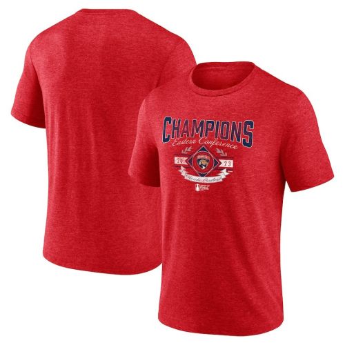 Florida Panthers 2023 Eastern Conference Champions Icing Tri-Blend T-Shirt - Heather Red