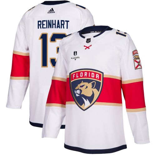 Florida Panthers Sam Reinhart 13 Away 2023 Stanley Cup Playoffs Breakaway Men Jersey - White