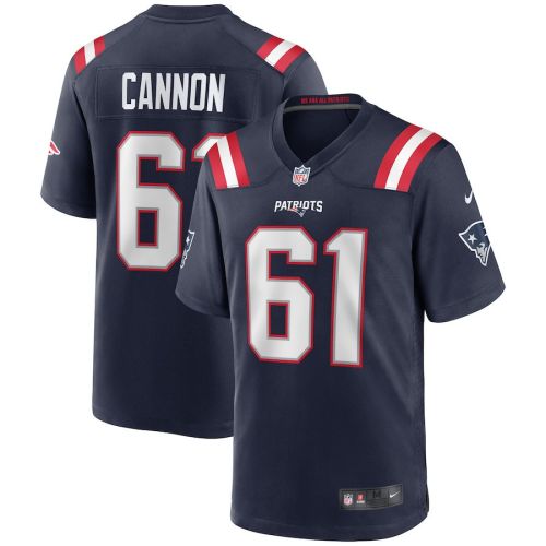 Marcus Cannon 61 New England Patriots Men Game Jersey - Navy