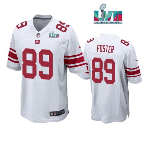 Robert Foster 89 New York Giants Super Bowl LVII Super Bowl LVII White Jersey