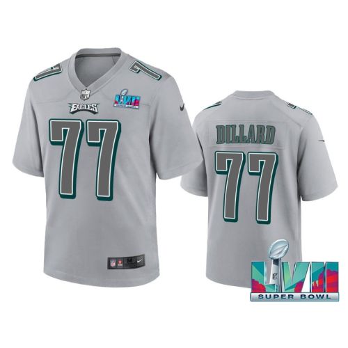 Andre Dillard 77 Philadelphia Eagles Super Bowl LVII Youth Atmosphere Game Jersey - Gray