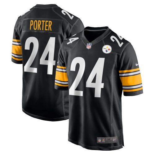 Joey Porter Jr. 24 Pittsburgh Steelers 2023 NFL Draft Game Jersey - Black