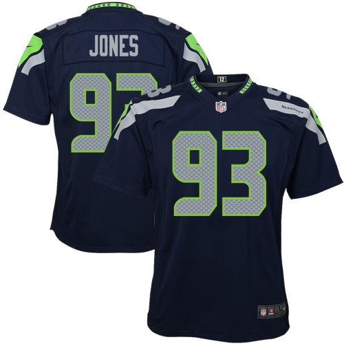 Dre’mont Jones 93 Seattle Seahawks Game Youth Jersey - College Navy