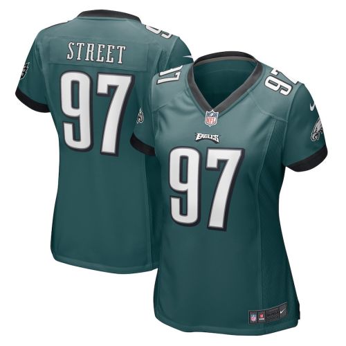 Kentavius Street 97 Philadelphia Eagles Game Women Jersey - Midnight Green