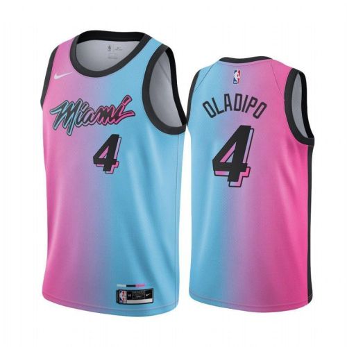 Victor Oladipo Miami Heat Blue Pink City Edition Trade Jersey