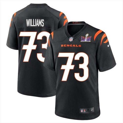 Jonah Williams 73 Cincinnati Bengals Super Bowl LVIII Men Home Limited Jersey - Black