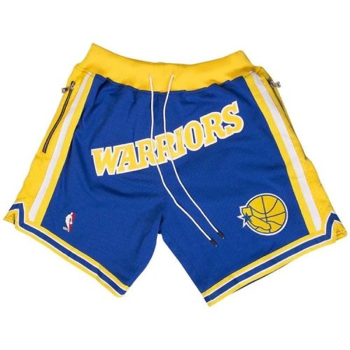 Golden State Warriors NBA Retro Shorts - Blue/Yellow