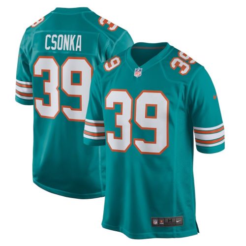 Larry Csonka 39 Miami Dolphins Men Retired Jersey - Aqua