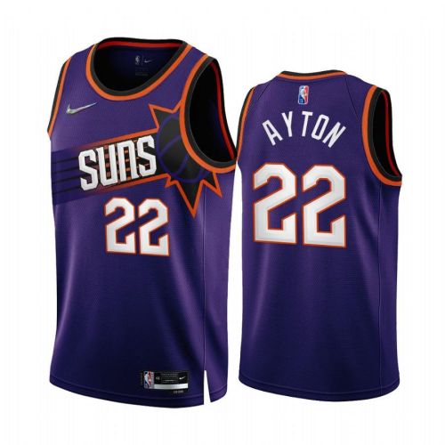 Deandre Ayton Phoenix Suns 2022-23 Purple 22 Icon Edition Jersey 75th - Men