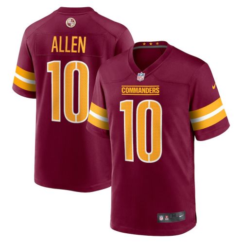 Kazmeir Allen 10 Washington Commanders Men Game Jersey - Burgundy