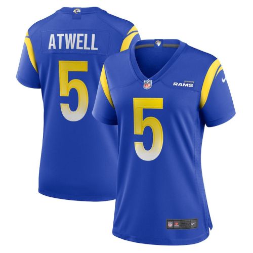 Tutu Atwell 5 Los Angeles Rams Game Women Jersey - Royal