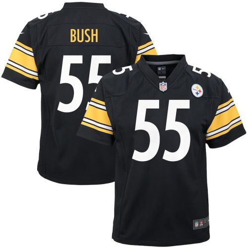 Devin Bush 55 Pittsburgh Steelers YOUTH Game Jersey - Black